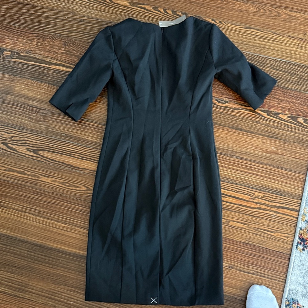 NWT J. Crew Black Midi Sheath Dress - Picture 4 of 4